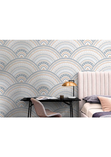 Pastel Renk Desenli Soft Duvar KAĞIDI-5521 fırsatları