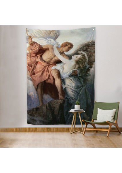 Gün Doğumu Yıldızı Herbert James Draper Dekoaratif Duvar Örtüsü - HALISI-6148