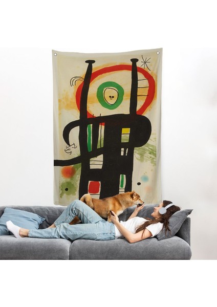 Joan Miro - Büyük Bilgisayar Duvar ÖRTÜSÜ-7350