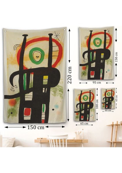 Joan Miro - Büyük Bilgisayar Duvar ÖRTÜSÜ-7350 fırsatları