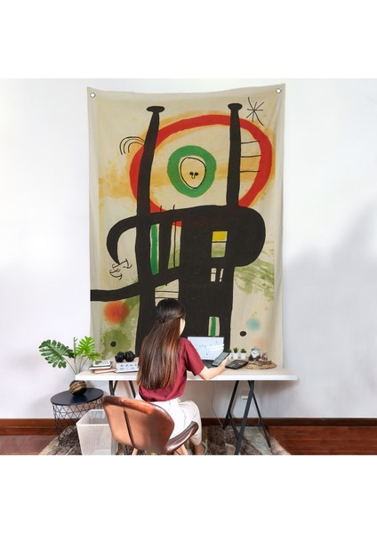 Joan Miro - Büyük Bilgisayar Duvar ÖRTÜSÜ-7350