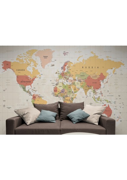 Ingilizce Dünya Haritası Duvar Kağıdı Detaylı Öğretici -1078 fırsatları