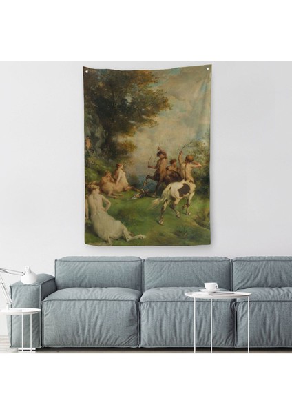 Eugene Fromentin'in Sentorlar, At Adamlar Duvar Örtüsü - HALISI-6326