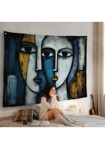 Soyut Yüzler Duvar ÖRTÜSÜ-7220 fiyatları