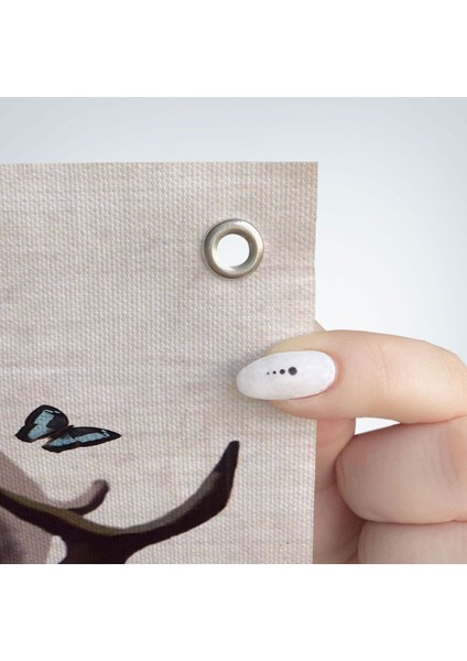 Sürreal Şapkalı Geyik Dekoratif Duvar ÖRTÜSÜ-HALISI-6468 fırsatları