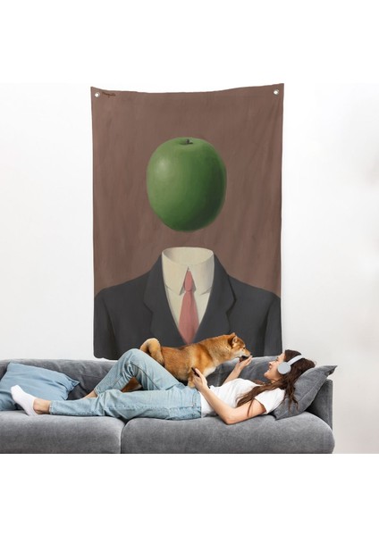 Rene Magritte - Soyut Sabit Fikir Duvar ÖRTÜSÜ-7343