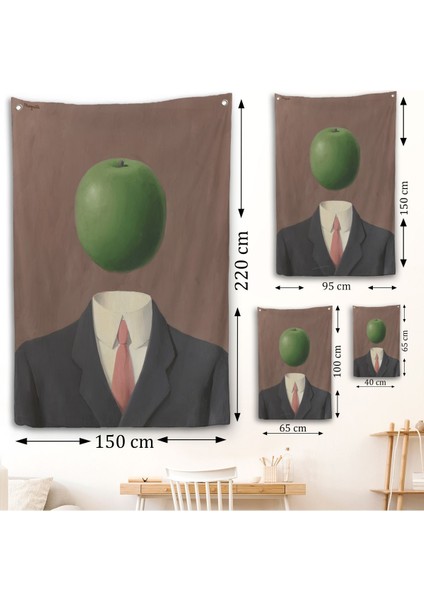 Rene Magritte - Soyut Sabit Fikir Duvar ÖRTÜSÜ-7343 fırsatları