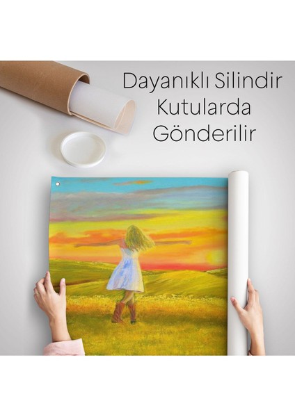 Elbiseli Kız ve Yaz Manzarası Duvar ÖRTÜSÜ-HALISI-6569 indirimleri