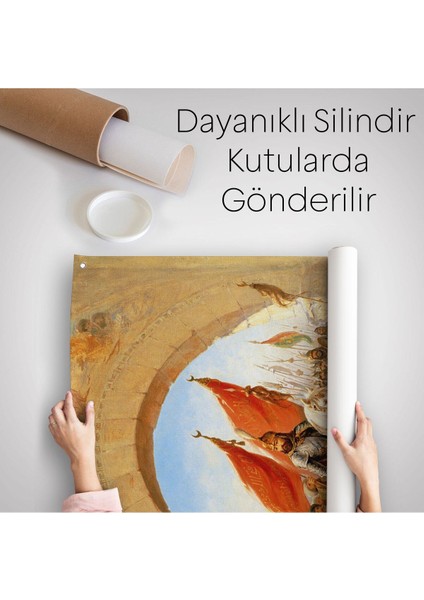 Fatih Sultan Mehmet Istanbul'a Girişi Duvar Örtüsü-Halısı - Fausto Zonaro -6439 indirimleri