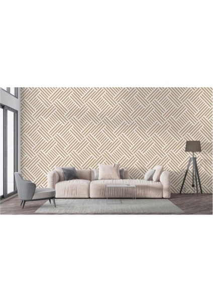 Pastel Renkli Geometrik Desenli Duvar KAĞIDI-5780 fırsatları