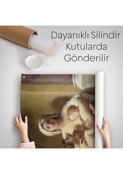 Yetiştirme Yurdundaki Kadın ve Çocuklar Duvar Örtüsü - Halısı William-Adolphe BOUGUEREAU-6147 indirimleri