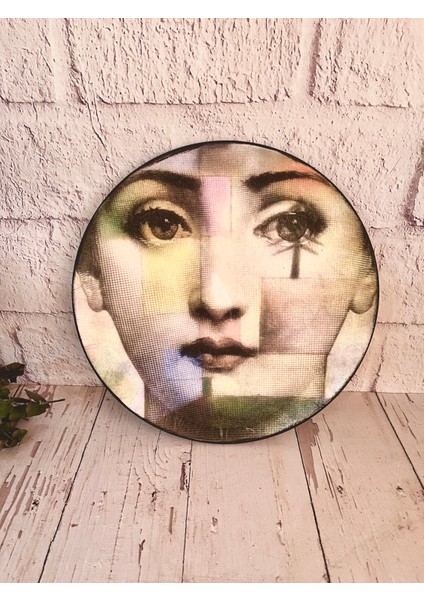 Fornasetti Duvar Tabağı Desen 1