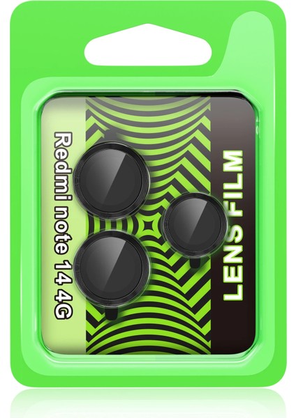 Xiaomi Redmi Note 14 4g Raze Metal Kamera Lens - Siyah Nrmsa