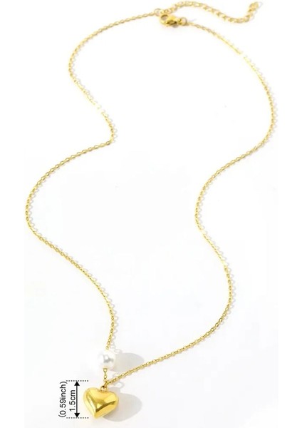 Gold Zincir Kalpli Kolye modelleri