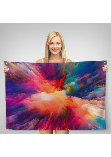 Duvar Örtüsü Soyut Renkli Kaliteli Kanvas Duvar HALISI-4000 modelleri