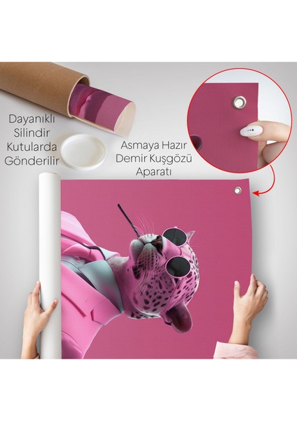 Sigara Içen Pembe Leopar Duvar ÖRTÜSÜ-7859 indirimleri