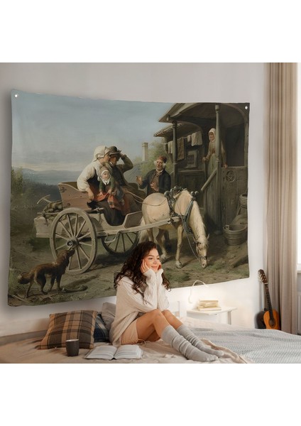 Nordenberg Bengt'un Ilk Ziyaret - Isveç Okulu Duvar ÖRTÜSÜ-7008 fiyatları