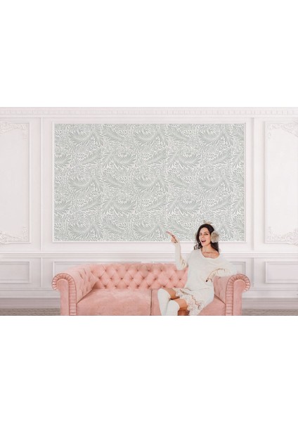 Hg Tropikal Yaprak Desenli Duvar KAĞIDI-5647 modelleri