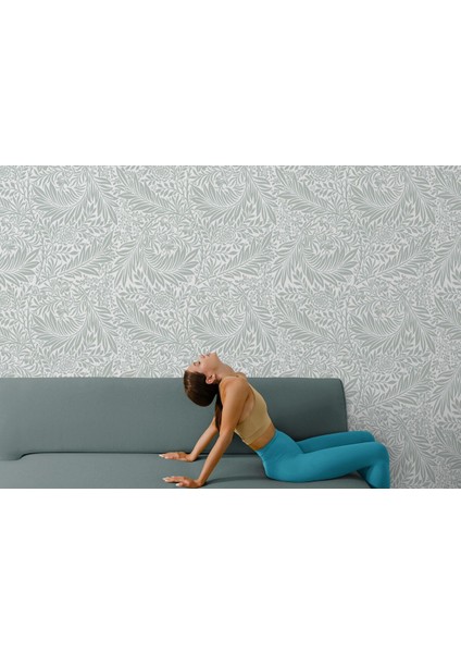 Hg Tropikal Yaprak Desenli Duvar KAĞIDI-5647 fırsatları