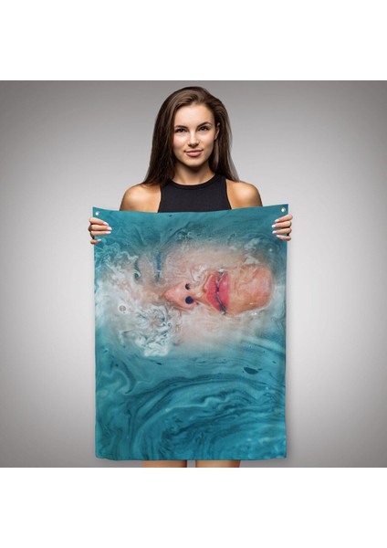 Su Altındaki Kadın Dekoratif Duvar Örtüsü - HALISI-6202 fiyatları