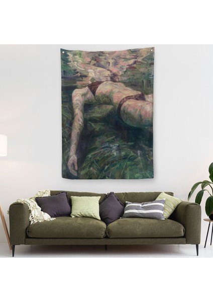 Deniz Altındaki Kadın Dekoratif Duvar ÖRTÜSÜ-HALISI-6402