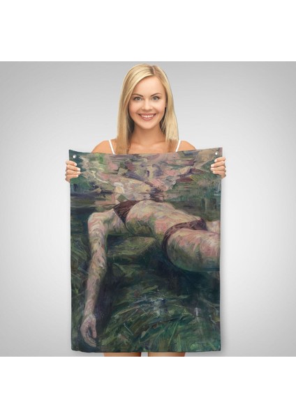 Deniz Altındaki Kadın Dekoratif Duvar ÖRTÜSÜ-HALISI-6402 fiyatları