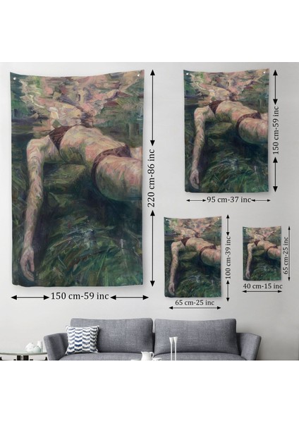 Deniz Altındaki Kadın Dekoratif Duvar ÖRTÜSÜ-HALISI-6402 modelleri