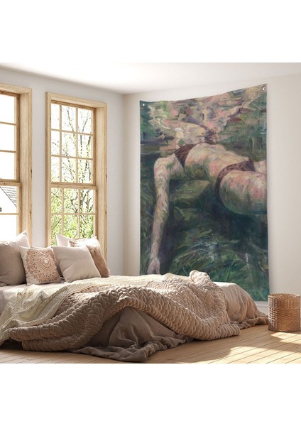 Deniz Altındaki Kadın Dekoratif Duvar ÖRTÜSÜ-HALISI-6402