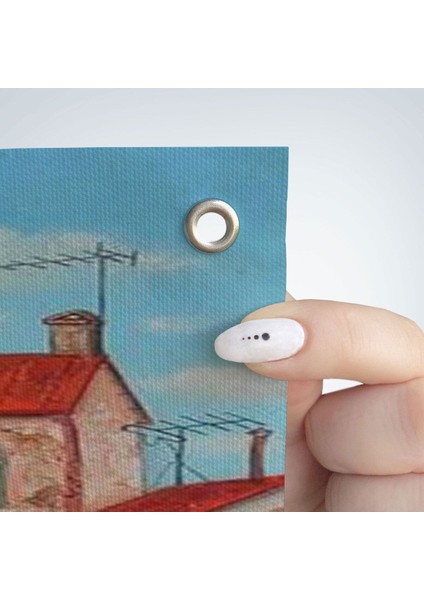 Eski Gürcistan Tiflis Şehir Manzara Duvar Örtüsü - Halısı -6242 fırsatları