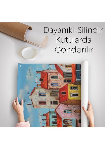 Eski Gürcistan Tiflis Şehir Manzara Duvar Örtüsü - Halısı -6242 indirimleri