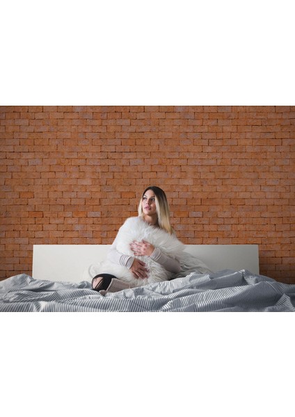 Taş Tuğla Desenli Duvar KAĞIDI-5605 fırsatları