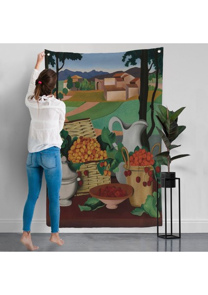 Auguste Herbin - Kirazlar Duvar Örtüsü - CHERRIES-7354 modelleri