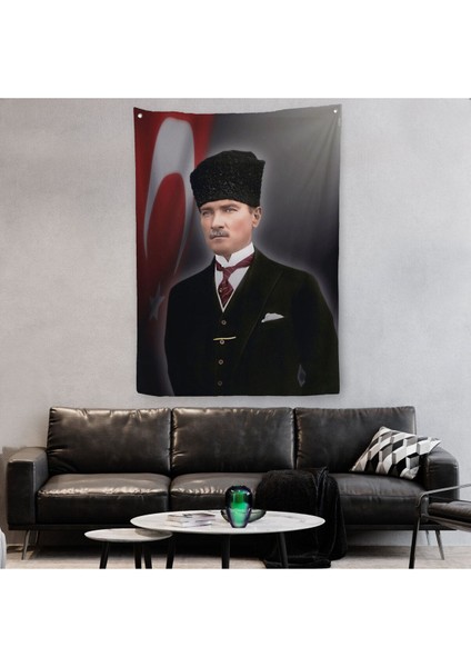 Mustafa Kemal Atatürk Duvar Örtüsü-Halısı -6419