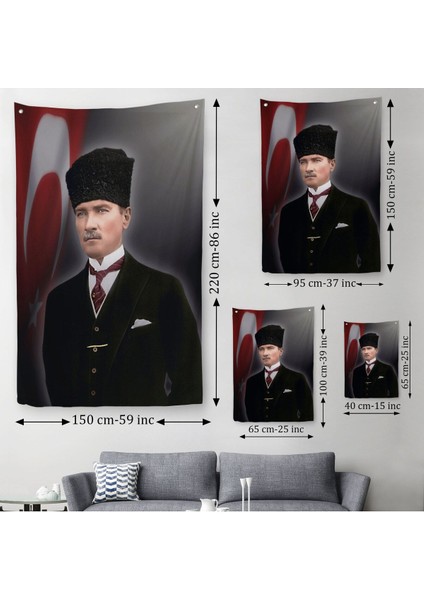 Mustafa Kemal Atatürk Duvar Örtüsü-Halısı -6419 modelleri