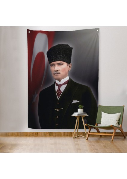 Mustafa Kemal Atatürk Duvar Örtüsü-Halısı -6419