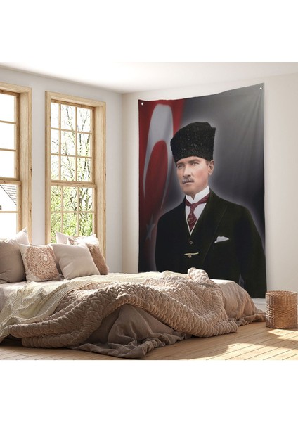 Mustafa Kemal Atatürk Duvar Örtüsü-Halısı -6419