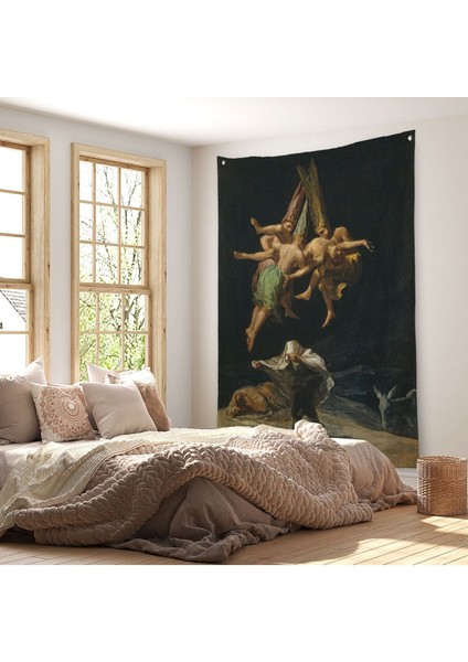 Cadıların Uçuşu Duvar Örtüsü - Halısı, Witches FLIGHT-6173