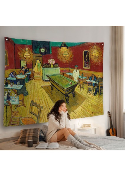 Vincent Van Gogh - Gece Kahvesi Duvar Örtüsü - The Night CAFE-7161 fiyatları