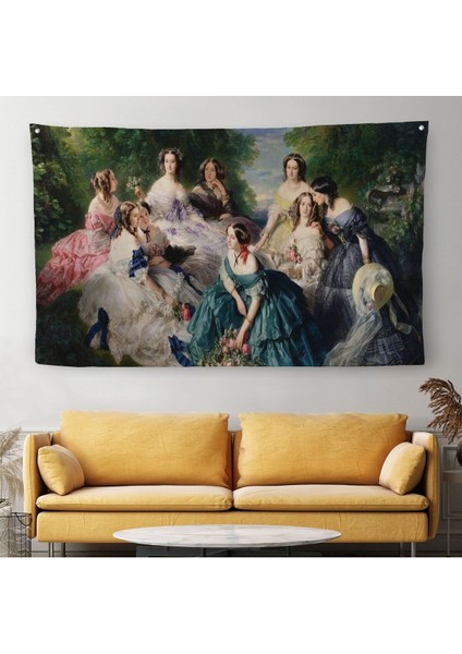 Imparatoriçe Eugenie ve Leydileri Duvar Örtüsü-Halısı - The Empress EUGÉNIE-6570