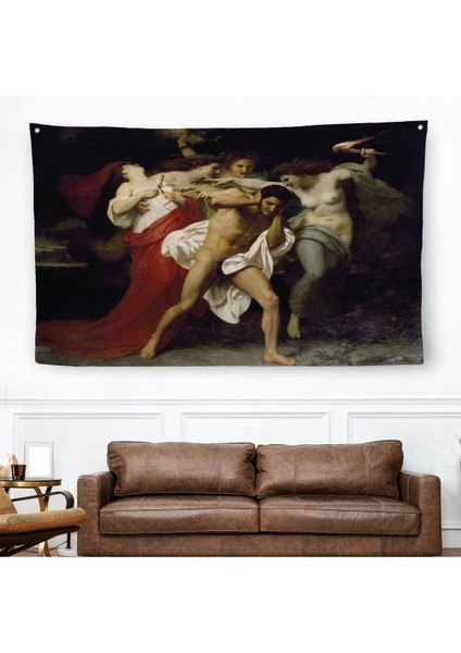 Orestes'in Pişmanlığı Veya Öfkelilerin Peşinde - William-Adolphe BOUGUEREAU-6555