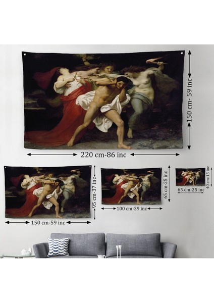 Orestes'in Pişmanlığı Veya Öfkelilerin Peşinde - William-Adolphe BOUGUEREAU-6555 modelleri