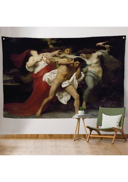 Orestes'in Pişmanlığı Veya Öfkelilerin Peşinde - William-Adolphe BOUGUEREAU-6555