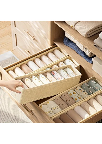 Çekmece ve Dolap Içi Düzenleyici, Raf Düzenleyici, Katlanabilir Çorap ve Çamaşır Organizer Kutu