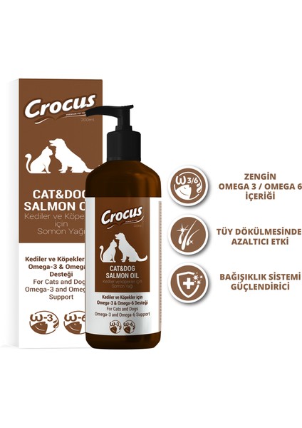 Nrtmsa Crocus Kedi KÖpek Somon YaĞi 200 Ml X 1 Adet