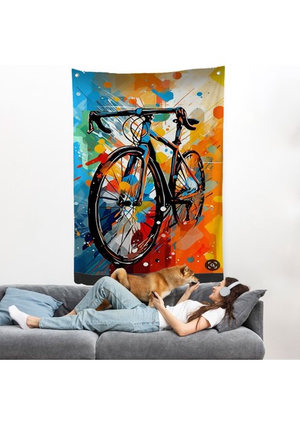 Yarış Bisikleti Duvar ÖRTÜSÜ-7703