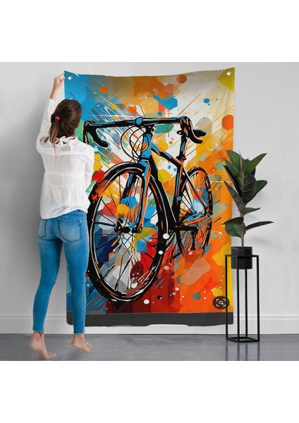 Yarış Bisikleti Duvar ÖRTÜSÜ-7703 modelleri