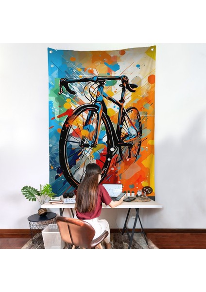 Yarış Bisikleti Duvar ÖRTÜSÜ-7703