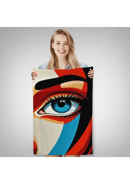 Güzel Gözlü Kadın Duvar ÖRTÜSÜ-7908