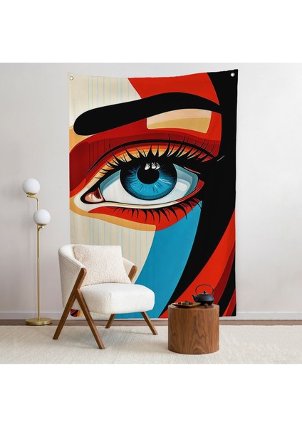 Güzel Gözlü Kadın Duvar ÖRTÜSÜ-7908