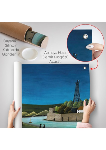 Henri Rousseau -Suresnes'teki Seine Nehri Duvar Örtüsü - The Seine At SURESNES-7093 indirimleri